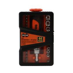 Set accesorii pentru insurubare, Holzer, surubelnita + 44 piese