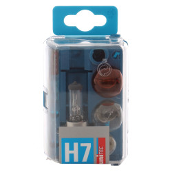 Set becuri auto rezerva pentru far Unitec H7, 12 V