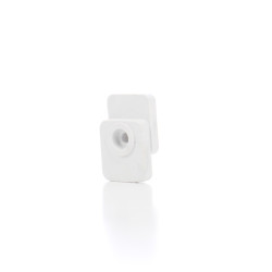 Set cleme, pentru fixare oglinzi, din plastic alb, set 8 bucati