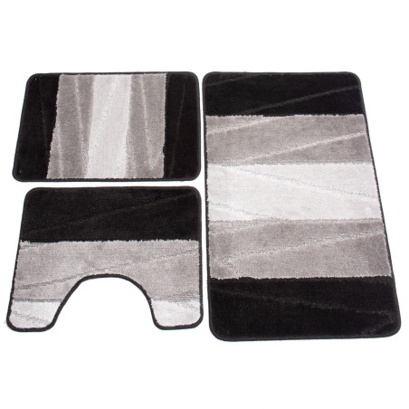 Set covorase baie, gri, set 3 bucati