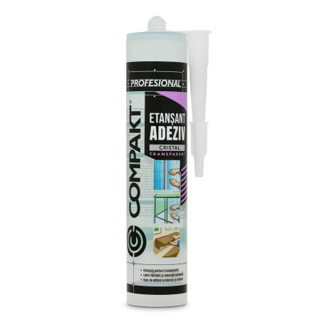 Adeziv etansant Compakt Cristal, transparent, 280 ml