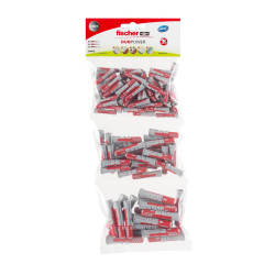 Set Fischer Profi-Box 544405, dibluri nylon, 6/8/10 mm, 130 bucati