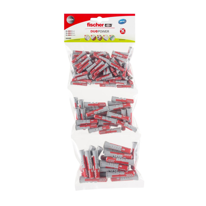 Set Fischer Profi-Box 544405, dibluri nylon, 6/8/10 mm, 130 bucati Set Fischer Profi-Box 544405, dibluri nylon, 6/8/10 mm, 130 bucati