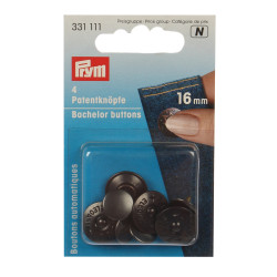 Set nasturi nituiti, Prym 114331 111, atasare tip clic, 16 mm