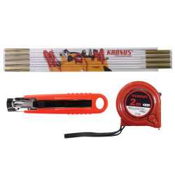 Set scule de mana pentru masurare si taiere Kronus 710SS, 3 piese