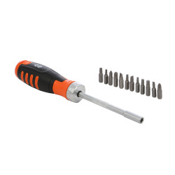 Set surubelnita cu clichet Holzer 12 in 1