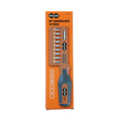 Set surubelnita si 18 biti insurubare, Holzer 580119