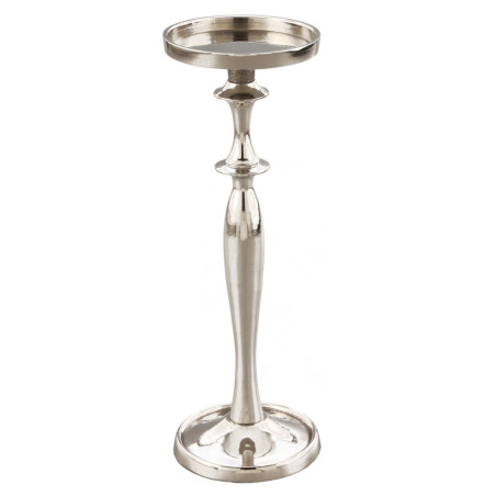 Sfesnic lumanare, CIA-12046 B, aluminiu, argintiu, 26 cm