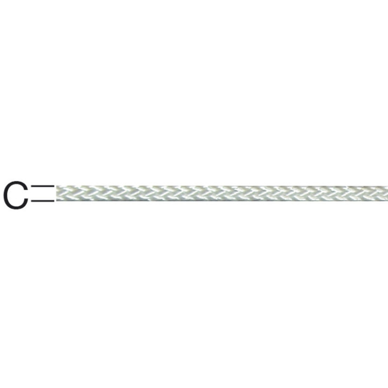 Sfoara impletita, alba, 1.6 mm