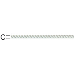 Sfoara impletita, alba, 2.3 mm
