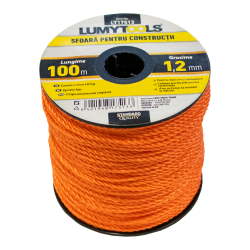 Sfoara pentru constructii, din polipropilena, Lumytools LT17513, 100 m, 1.2 mm