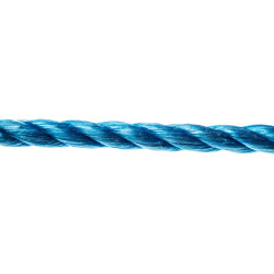 Sfoara polipropilena, rasucita, albastra, 6 mm
