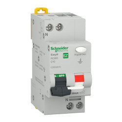 Siguranta automata modulara diferentiala Schneider Electric Easy 9 EZ9D32610, 4.5 kA, 1P+N, 10 A, 30 mA, curba C