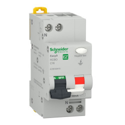 Siguranta automata modulara diferentiala Schneider Electric Easy 9 EZ9D32616, 4.5 kA, 1P+N, 16 A, 30 mA, curba C