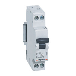 Siguranta automata modulara Legrand RX3 419947, 4.5 kA, 1P+N, 10 A, curba C