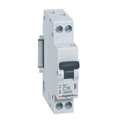 Siguranta automata modulara Legrand RX3 419949, 4.5 kA, 1P+N, 16 A, curba C