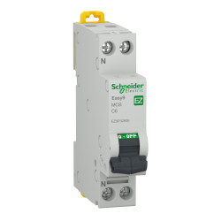 Siguranta automata modulara Schneider Electric Easy 9 EZ9 P32606, 4.5 kA, 1P+N, 6 A, curba C