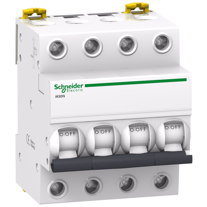 Siguranta automata modulara Schneider Electric iK60 A9K24416, 4P, 16 A, curba C Siguranta automata modulara Schneider Electric iK60 A9K24416, 4P, 16 A, curba C