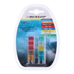 Sigurante auto Dunlop, mini, tip lama, set 10 bucati
