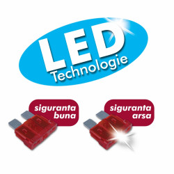 Sigurante auto Ro Group EL1615, plate, LED, set 10 bucati