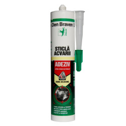 Silicon pentru sticla, transparent, Den Braven Sticla si acvarii, interior / exterior, 280 ml