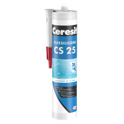 Silicon sanitar, caramel, Ceresit CS 25, interior / exterior, 280 ml