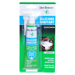 Silicon sanitar, transparent, Den Braven, interior / exterior, 80 ml