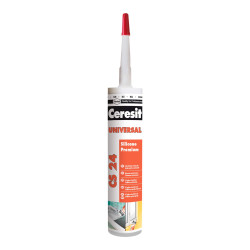 Silicon universal Ceresit CS 24, transparent, interior / exterior, 280 ml