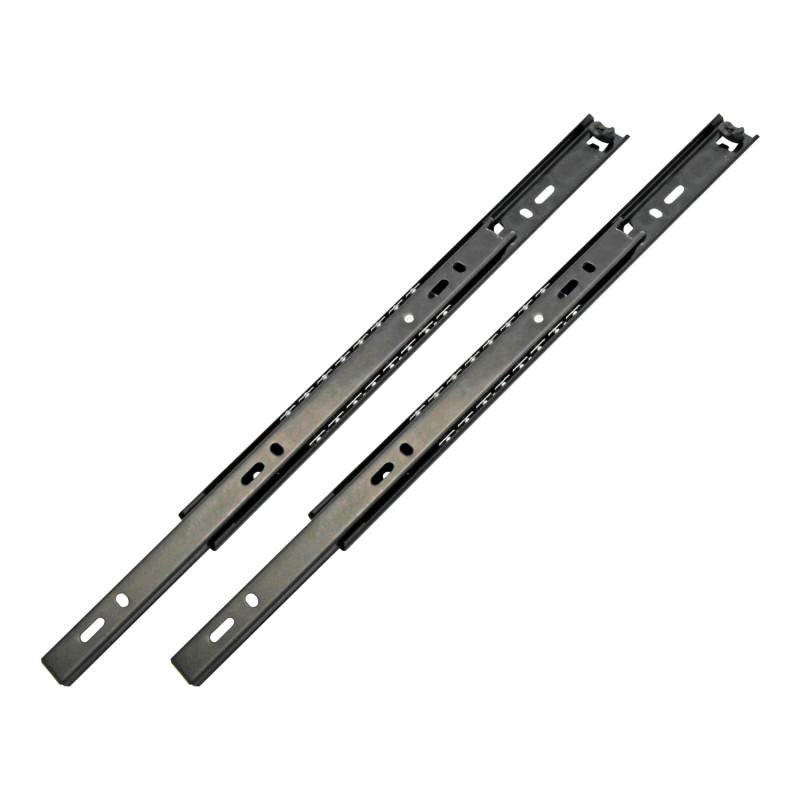 Sina de glisare cu bile, extensie 3/4, 250 mm, negru, set 2 bucati Sina de glisare cu bile, extensie 3/4, 250 mm, negru, set 2 bucati
