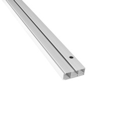 Sina perdea cu 1 canal, Munchen BM 1, prindere tavan, PVC, alb, 210 cm