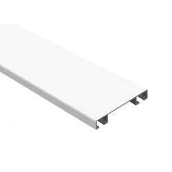 Sina perdea si draperie, tavan, 2 canale, LM, aluminiu, alb, L 300 cm