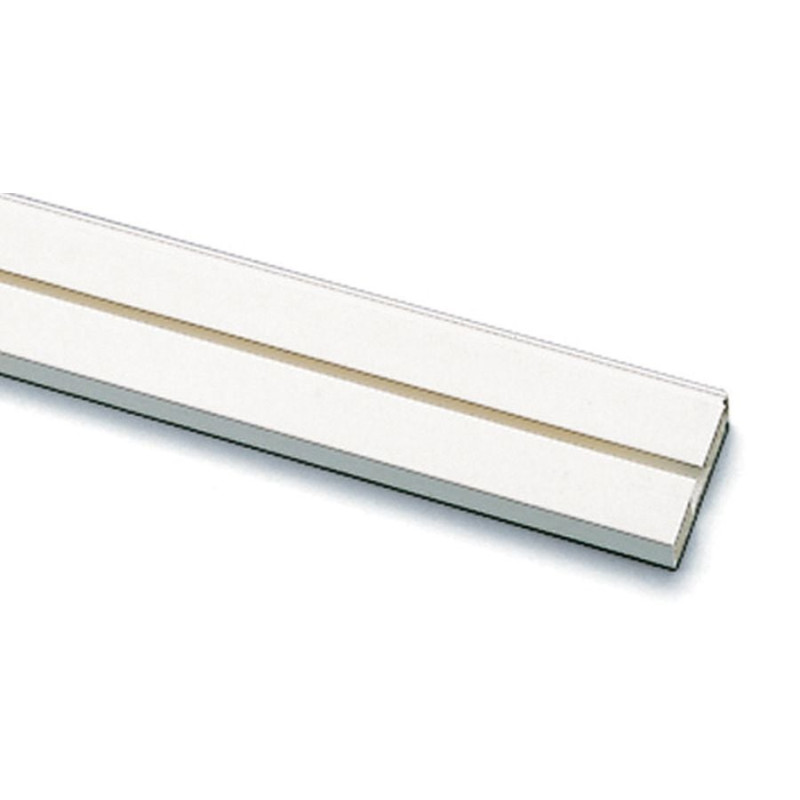 Sina perdea tavan cu 1 canal 8371, PVC, alb, 150 cm