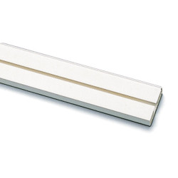 Sina perdea tavan cu 1 canal 8373, PVC, alb, 210 cm