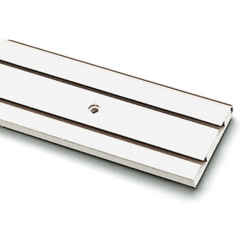 Sina perdea tavan cu 2 canale 8380, PVC, alb, 120 cm