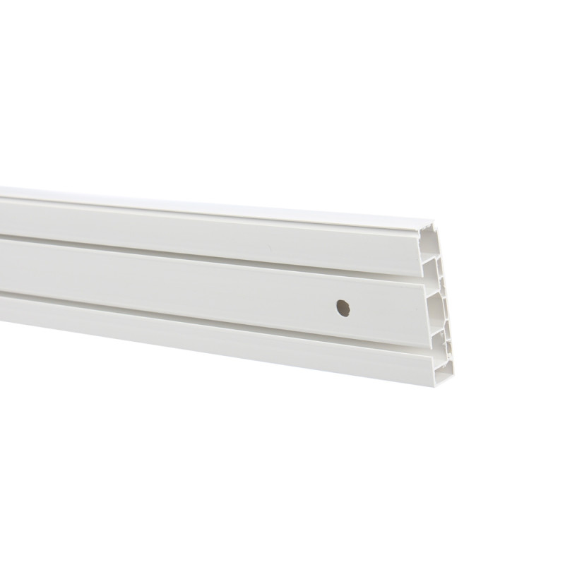 Sina perdea tavan cu 2 canale, Munchen BM 2, PVC, alb, 400 cm