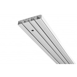 Sina perdea tavan cu 3 canale, Munchen SH3, PVC, alb, 350 cm, accesorii incluse
