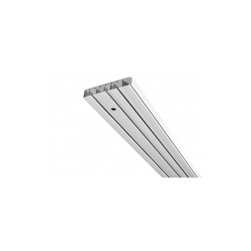 Sina perdea tavan cu 3 canale, Munchen SH3, PVC, alb, 350 cm, accesorii incluse