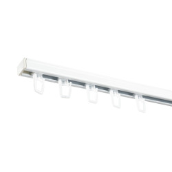 Sina tavan RS, 1 canal, aluminiu, alb, 250 cm, accesorii incluse