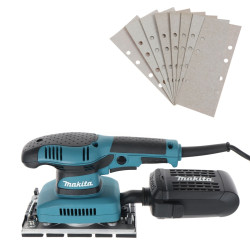 Slefuitor cu vibratii, Makita BO3710X, 190 W + 9 panze abrazive