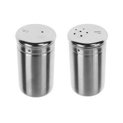Solnita condimente, J5007-2, inox, H 8 cm, set 2 bucati