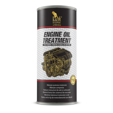 Solutie auto, pentru tratament ulei motor, Kraftmann Engine Oil Treatment, 443 ml