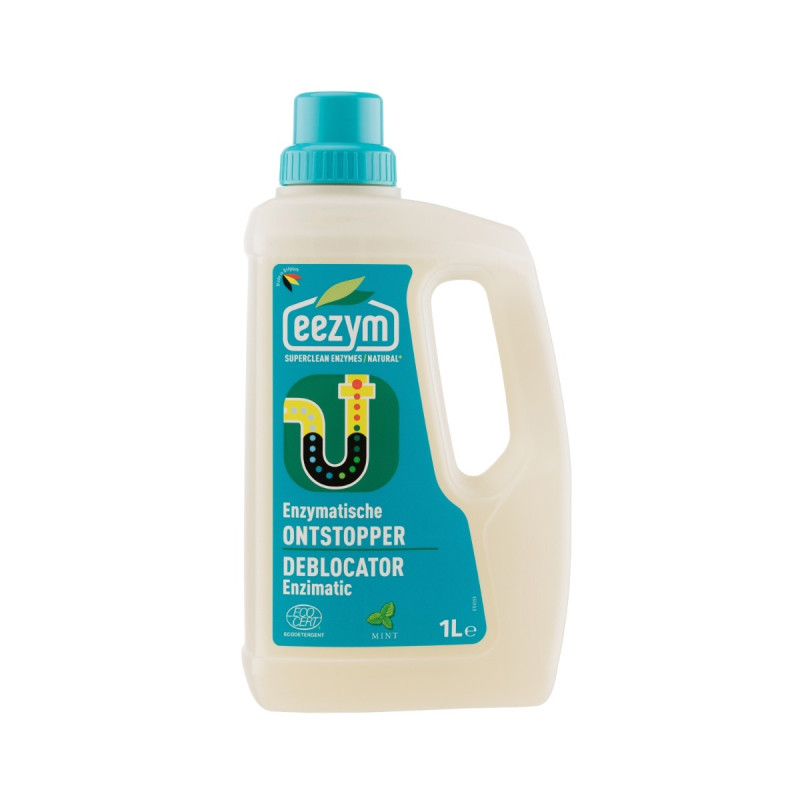 Solutie Bio-Enzimatica desfundare tevi si scurgeri Eezym, menta, 1 L