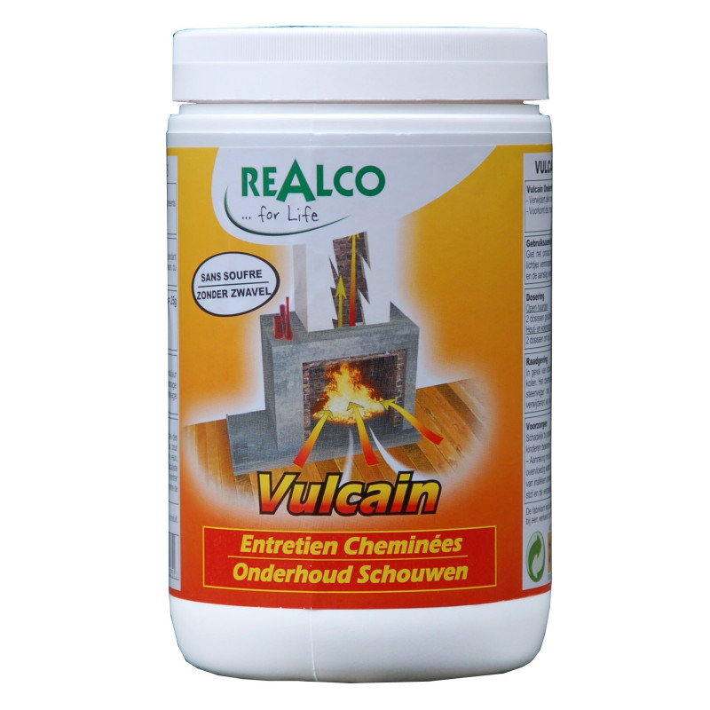 Solutie curatare funingine cos fum soba si semineu, Realco Vulcain, 1 kg
