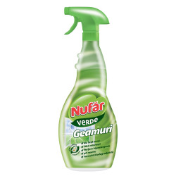 Solutie geamuri Nufar verde, cu pulverizator, 500 ml