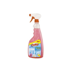 Solutie geamuri Promax, floral, roz, cu pulverizator, 750 ml