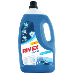 Solutie geamuri Rivex Glass Clear, formula cu alcool, 4 L