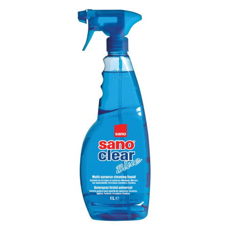 Solutie geamuri Sano Clear, cu pulverizator, 1 l