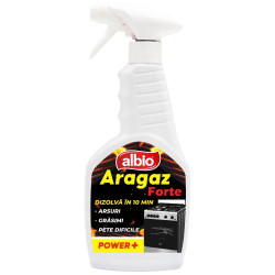 Solutie lichida pentru aragaz Albio, cu pulverizator, 500 ml