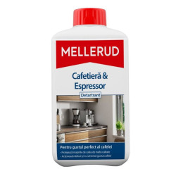 Solutie pentru indepartare calcar cafetiere, Mellerud, 1 L