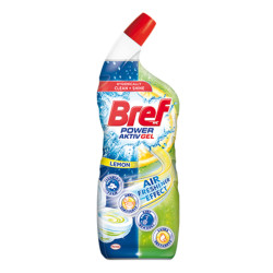 Solutie pentru toaleta Bref Power Active Gel, lamaie, 700 ml